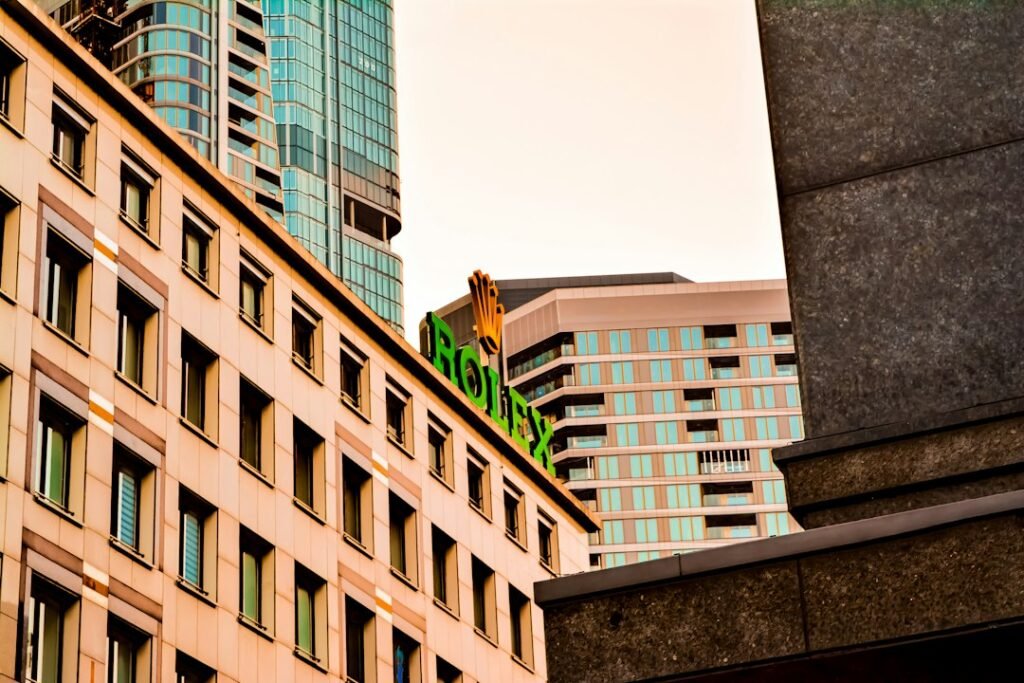 Frankfurt am Main skyline and high-rise buildings, illustrative image for Germany's economic outlook; photo by Shayan Emdadi on Unsplash