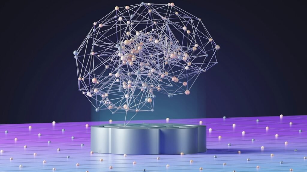 Abstract digital sphere made of dots and connecting lines, an illustrative image of AI rather than the Vatican meeting