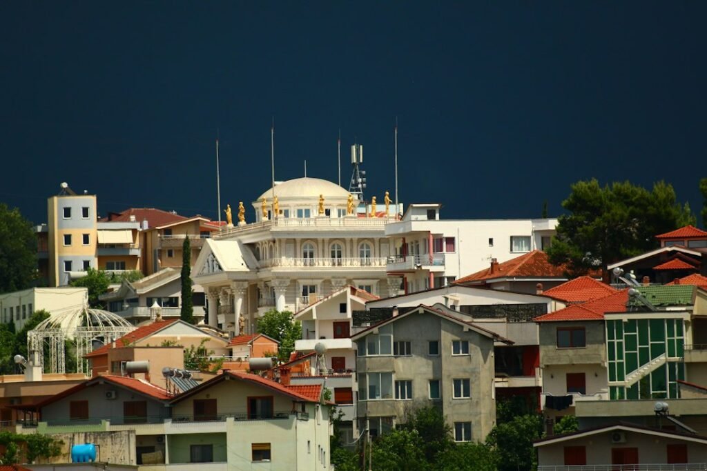 General view of Tirana, Albania; illustrative city photo, not footage of October 29, 2026 parliamentary disruption