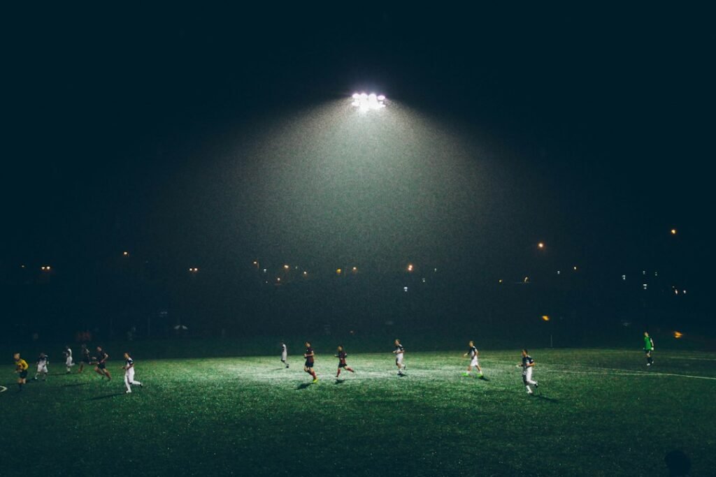 Illustrative photograph of people playing soccer on a field; not a photograph of Manchester United versus Bournemouth on 25 October 2026