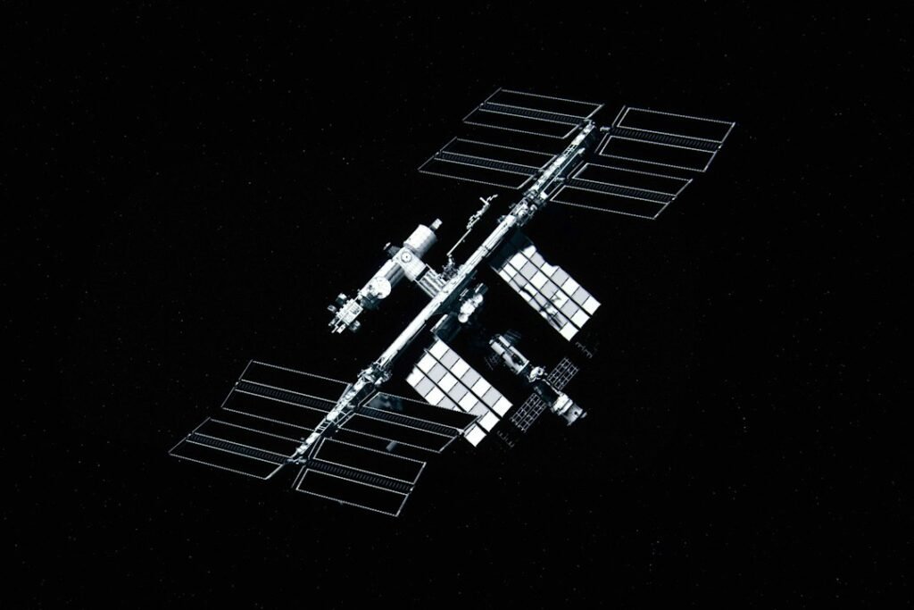 Illustrative photograph of the International Space Station; not footage of the October 29, 2026 spacewalk. Photo: Norbert Kowalczyk / Unsplash.