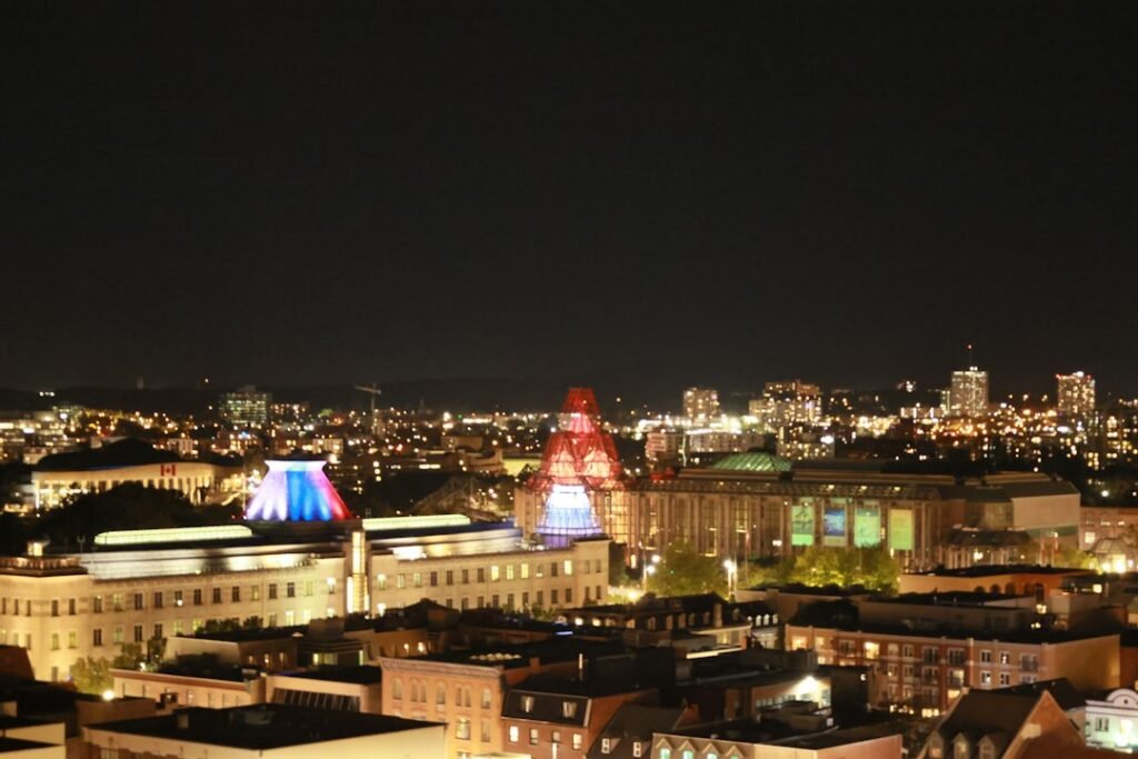 Nighttime view of Ottawa, Canada, used as an illustrative city photograph for the Bank of Canada's October 28, 2026 interest-rate decision.